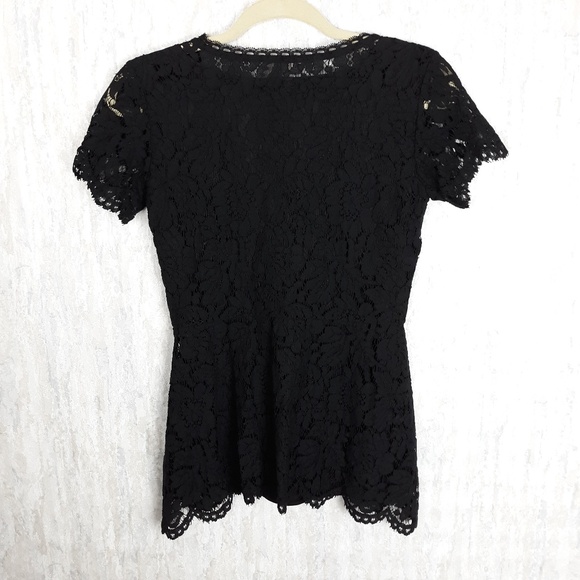 Isaac Mizrahi lace peplum top - Picture 6 of 8